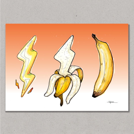 Lightning bolt banana