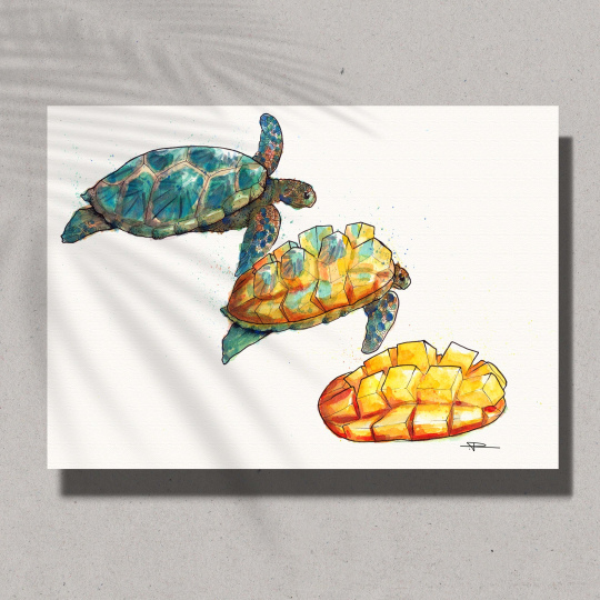 Mangurtle - Fruity Transitions Series Print